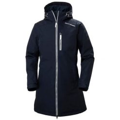 Damska kurtka wodoodporna Helly Hansen long belfast winter. Niebieskie kurtki sportowe damskie Helly Hansen, na zimę, bez wzorów, bez ramiączek, bez kaptura. Za 783.50 zł.