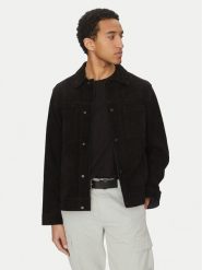 BOSS Kurtka skórzana Jomare 50537118 Czarny Regular Fit. Czarne kurtki męskie Boss, m, bez wzorów, ze skóry, bez kaptura. Za 1,609.00 zł.