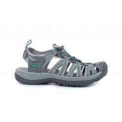 Buty do chodzenia damskie Keen Whisper. Niebieskie obuwie trekkingowe damskie Keen, z materiału, bez zapięcia. Za 425.55 zł.