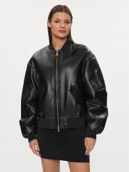 Patrizia Pepe Kurtka z imitacji skóry 8O0123/E005-K103 Czarny Regular Fit. Czarne kurtki damskie Patrizia Pepe, bez wzorów, ze skóry, bez kaptura. Za 2,339.00 zł.