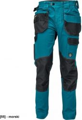 CERVA DAYBORO spodnie - męskie spodnie robocze, odblaskowe elementy, 100 % TRIFIBETEX - morski 40. Zielone spodnie sportowe męskie CERVA, m, bez wzorów, narciarskie. Za 157.07 zł.