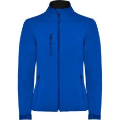 Damska Kurtka Soft Shell Nebraska. Niebieskie kurtki sportowe damskie ROLY, xl, bez wzorów, bez ramiączek, bez kaptura, trekkingowe. Za 138.99 zł.