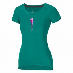 Koszulka damska Ocun Raglan. Czerwone bluzki damskie Ocun, s, bez wzorów, sportowe, bez kołnierzyka, bez ramiączek. Za 161.00 zł.