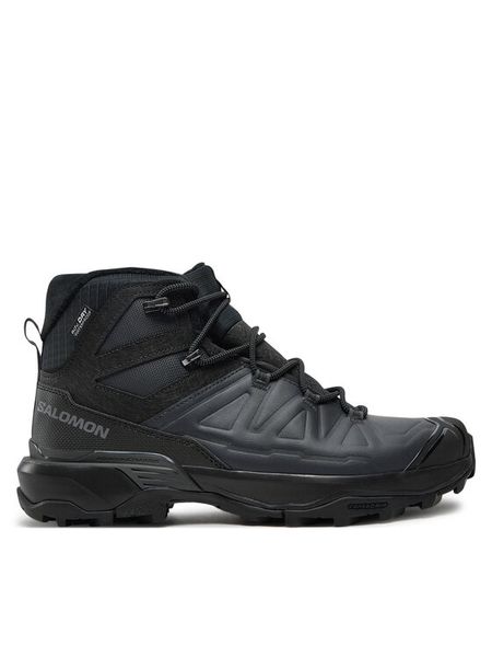 Salomon Trekkingi X Ultra Snowpilot Waterproof L47585600 Czarny. Czarne botki męskie Salomon, bez wzorów, z materiału, bez obcasa, bez zapięcia. Za 652.79 zł.