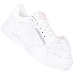Buty damskie sportowe Kappa MARABU. Białe obuwie sportowe damskie Kappa, bez wzorów, bez zapięcia, trekkingowe. W wyprzedaży za 149.00 zł.