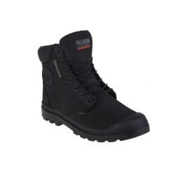 Buty sportowe Sneakersy unisex, Palladium Pampa Sc Wpn U-s. Czarne obuwie sportowe damskie Palladium, bez wzorów, bez zapięcia, trekkingowe. Za 599.99 zł.