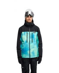 Kurtka śniegowa techniczna dla Mężczyzn SYCAMORE 20K Zielony. Zielone kurtki męskie Quiksilver, l, bez wzorów, z materiału, bez kaptura. Za 1,078.50 zł.