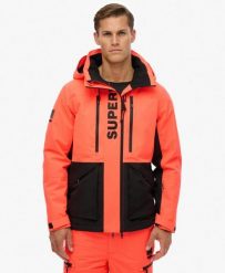 Superdry Kurtka narciarska Ultimate Freestyle wodoodporna 20k. Brązowe kurtki sportowe damskie Superdry, s, bez wzorów, z materiału, bez ramiączek, bez kaptura, narciarskie. Za 1,290.85 zł.