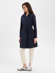JOOP! trencz - Cindy Kobiety niebieski, 36. Niebieskie płaszcze damskie JOOP!, uniwersalny, bez wzorów, eleganckie, bez kołnierzyka, bez kaptura. Za 1,099.95 zł.