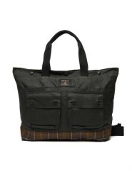 Barbour Torba Field Wax UBA0750SG91 Zielony. Zielone torby na laptopa damskie Barbour, bez wzorów, z materiału. Za 799.99 zł.