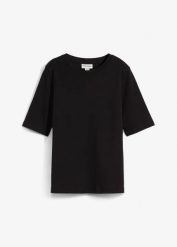 T-shirt z czystej bawełny organicznej. Czerwone t-shirty damskie bonprix, bez wzorów, z bawełny, bez kołnierzyka, bez ramiączek. Za 47.99 zł.