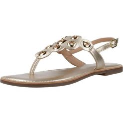 Sandały GIOSEPPO DUNBAR Srebrny. Szare sandały damskie Gioseppo, bez wzorów, ze skóry, bez obcasa, bez zapięcia. Za 197.99 zł.