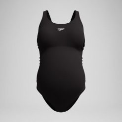 Strój kąpielowy dla kobiet w ciąży na basen Speedo Maternity. Czarne stroje kąpielowe damskie Speedo, l, bez wzorów, z elastanu. Za 288.50 zł.