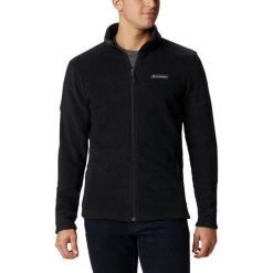 Polarowy sweter męski Columbia Basin Trail III Full Zip. Czarne swetry męskie Columbia, na zimę, m, bez wzorów, z polaru, sportowe, bez kołnierzyka, bez ramiączek. Za 254.70 zł.
