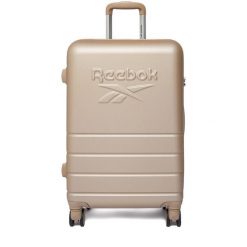 Walizka średnia Reebok. Brązowe walizki damskie Reebok, bez wzorów, średnie. Za 299.99 zł.