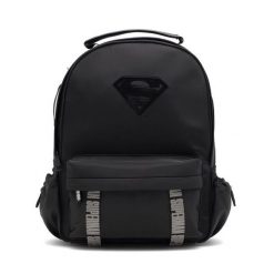 Plecak Superman. Czarne plecaki męskie Superman, bez wzorów, sportowe. Za 99.99 zł.