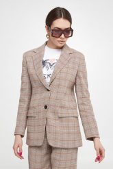 Marynarka damska lniana Peirak WEEKEND MAX MARA. Marynarki i żakiety damskie Weekend Max Mara, bez wzorów, bez kołnierzyka, bez ramiączek. W wyprzedaży za 1,446.75 zł.