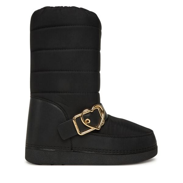 Śniegowce LOVE MOSCHINO. Czarne śniegowce damskie Love Moschino, bez zapięcia. Za 623.99 zł.