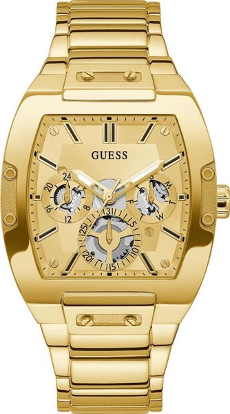 Zegarek Guess Zegarek męski Guess GW0456G2 złoty. Żółte zegarki męskie Guess, z aplikacjami, złote. Za 873.00 zł.