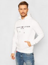 Tommy Hilfiger Bluza Logo MW0MW11599 Biały Regular Fit. Białe bluzy męskie Tommy Hilfiger, m, bez wzorów, z syntetyku, bez ramiączek, bez kaptura. Za 366.09 zł.
