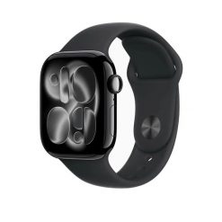 Zegarek smart Apple Series 11 GPS Cellular 42 mm Czarny. Czarne zegarki męskie Apple, bez wzorów, szklane. Za 3,113.45 zł.