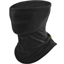 Komin maska polarowa na twarz wielofunkcyjna Qunature WB023. Czarne szaliki męskie ROCKBROS, bez wzorów, z polaru. Za 49.90 zł.