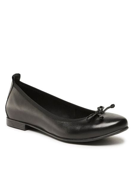 Lasocki Baleriny RST-ERICA-29 Czarny. Czarne balerinki damskie Lasocki, bez wzorów, ze skóry, bez obcasa, bez zapięcia. Za 169.99 zł.