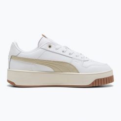 Buty damskie PUMA Carina Street Lux. Brązowe obuwie sportowe damskie Puma, bez wzorów, bez zapięcia. Za 269.99 zł.