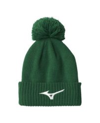 Czapka Mizuno Crested Bobble zielona. Zielone czapki damskie Mizuno, bez wzorów, z bawełny. Za 250.72 zł.