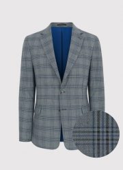 PAKO LORENTE – Szara marynarka casualowa w kratkę. Szare garnitury męskie Pako Lorente, m, bez wzorów, z jeansu, casualowe. Za 549.99 zł.