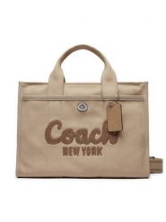 Coach Torebka Cargo CP158 Beżowy. Brązowe shopperki damskie Coach, bez wzorów, z materiału, bez dodatków. Za 1,299.00 zł.