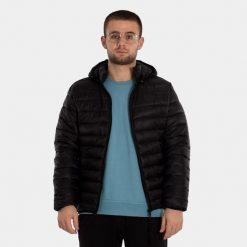 Kurtka puchowa Softee Milano. Czarne kurtki męskie Softee, m, bez wzorów, z puchu, bez kaptura. Za 244.99 zł.