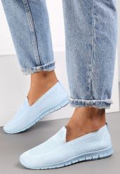 Niebieskie Tenisówki Pasquier. Niebieskie trampki i tenisówki damskie Renee, bez wzorów, z tkaniny, przed kostkę, bez zapięcia. Za 39.99 zł.