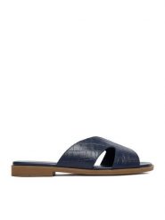 Lasocki Klapki CEO-WI33-FOXI-61 Granatowy. Niebieskie klapki damskie Lasocki, bez wzorów, ze skóry, bez obcasa, bez zapięcia. Za 149.99 zł.