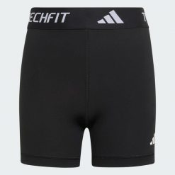Krótkie Legginsy Techfit. Białe szorty damskie Adidas, bez wzorów, sportowe. Za 99.95 zł.