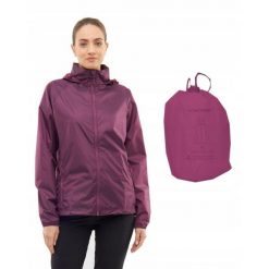 Kurtka przeciwdeszczow dla kobiet Viking Rainier Lady. Fioletowe kurtki sportowe damskie Viking, s, bez wzorów, bez ramiączek, bez kaptura, trekkingowe. W wyprzedaży za 164.99 zł.