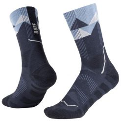 Skarpetki sportowe dla dorosłych Thermonet Crew Socks. Niebieskie skarpety męskie Buff, bez wzorów, z elastanu. Za 99.99 zł.