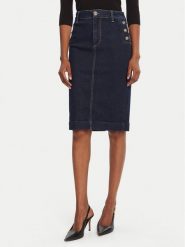 Liu Jo Spódnica jeansowa UF5092 D0264 Granatowy Regular Fit. Niebieskie spódnice damskie Liu Jo, bez wzorów, z bawełny. Za 599.99 zł.