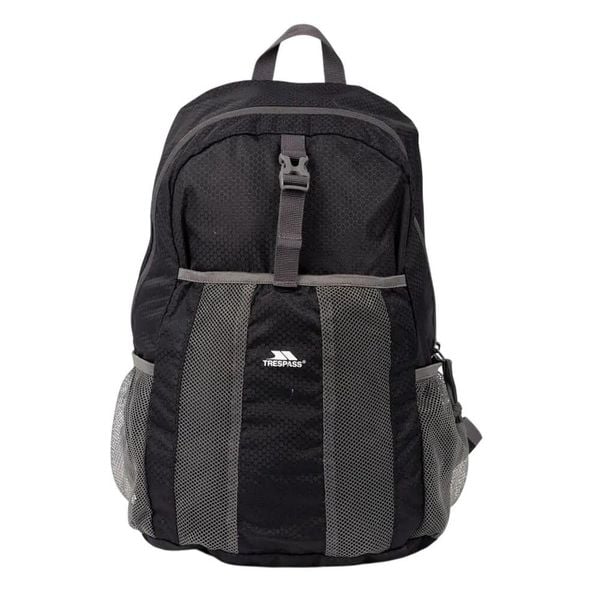 Plecak Turzo Packaway. Czarne plecaki damskie Trespass, bez wzorów, z materiału. Za 217.99 zł.