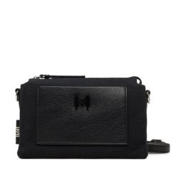 Torebka Marella. Czarne listonoszki damskie Marella, bez wzorów, bez dodatków. Za 389.99 zł.