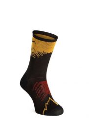 Skarpety biegowe La Sportiva Sky Socks. Czarne skarpetki damskie La Sportiva, bez wzorów, z elastanu. Za 99.99 zł.
