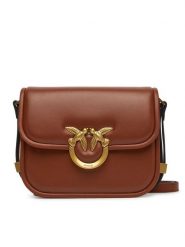 PINKO Torba Love Box Bag Fl Mini PE 25 PLTT 104297 A26L Brązowy. Brązowe listonoszki damskie Pinko, bez wzorów, ze skóry, bez dodatków. Za 849.99 zł.