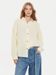 Roxy Koszula Morning Time ERJWT03639 Beżowy Loose Fit. Brązowe koszule damskie Roxy, m, bez wzorów, z bawełny, bez kołnierzyka, bez ramiączek. Za 179.99 zł.