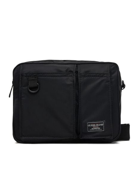 Guess Jeans Saszetka M6RZ02 WK512 Czarny. Czarne saszetki i nerki męskie Guess Jeans, z jeansu. Za 259.99 zł.