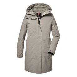Parka damska z kapturem Killtec GW 73. Białe parki damskie KILLTEC, na zimę, bez wzorów, z kapturem. Za 766.50 zł.
