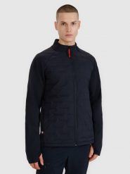 4F Kurtka trekkingowa z wypełnieniem Primaloft ThermoPlume męska - czarna L. Czarne kurtki męskie 4F, l, bez wzorów, z dzianiny, klasyczne, bez kaptura. Za 299.99 zł.