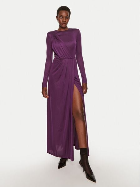 Silvian Heach Sukienka codzienna Gasnsky GPA24282VE Fioletowy Regular Fit. Fioletowe sukienki damskie Silvian Heach, na co dzień, bez wzorów, z syntetyku, bez kołnierzyka, bez ramiączek, proste. Za 739.99 zł.