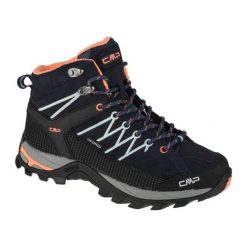 Buty CMP Rigel Mid 3Q12946-92AD czarne. Czarne obuwie trekkingowe damskie bez zapięcia. Za 615.86 zł.