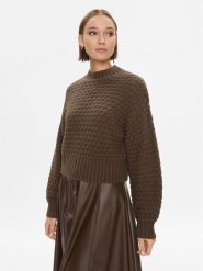Noisy May Sweter 27028402 Brązowy Regular Fit. Brązowe swetry nierozpinane damskie Noisy May, m, bez wzorów, z syntetyku, bez kołnierzyka, bez ramiączek. Za 229.99 zł.