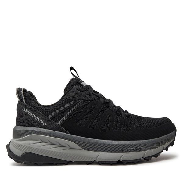 Trekkingi Skechers. Czarne obuwie sportowe damskie Skechers, bez wzorów, bez zapięcia, trekkingowe. Za 219.99 zł.